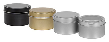 assorted seamless tins