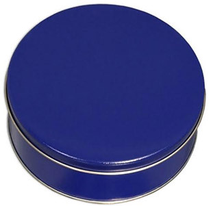 Blue Round Tin